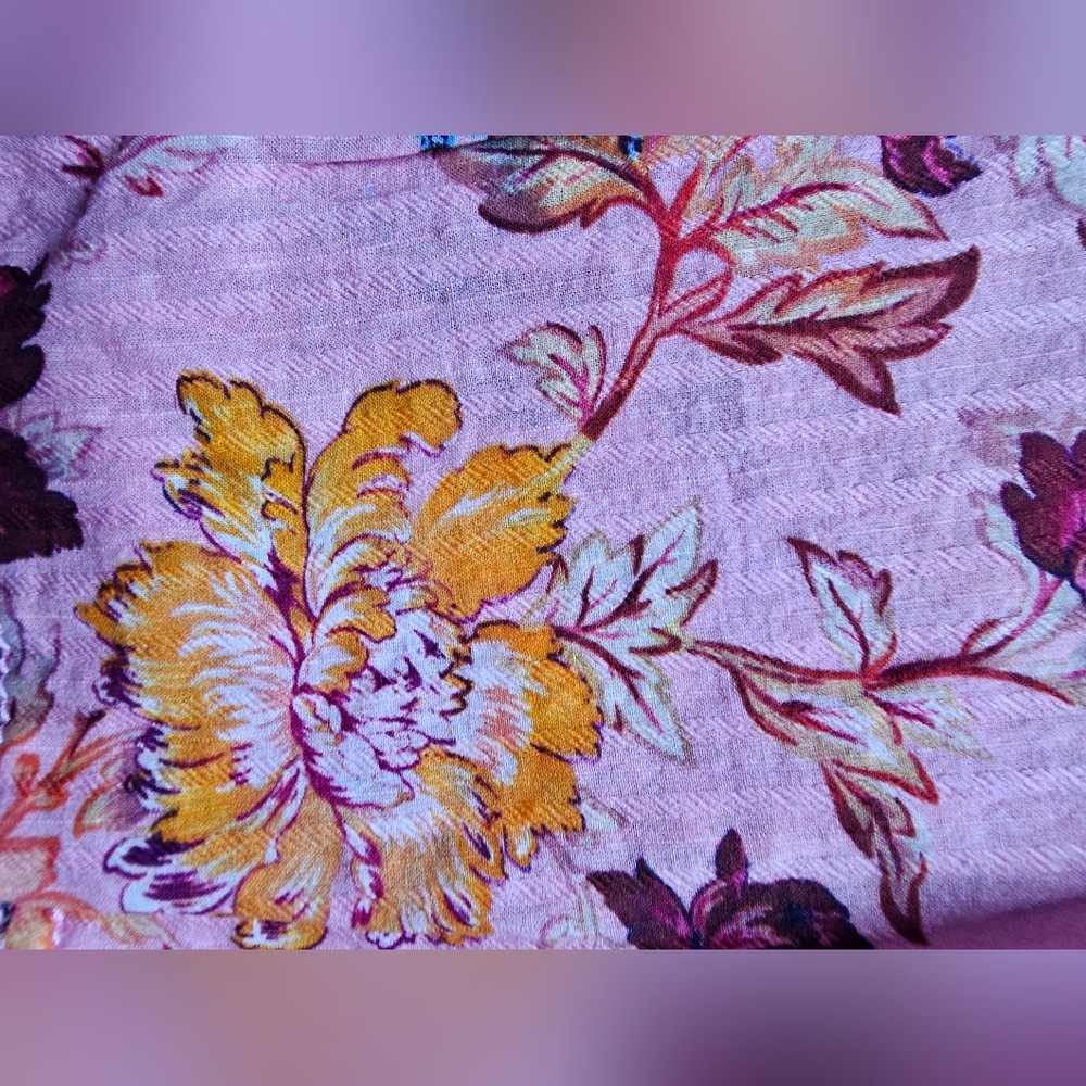 Pilcro Pink Floral Lace-Trim Sleeveless Blouse - Picture 15 of 17